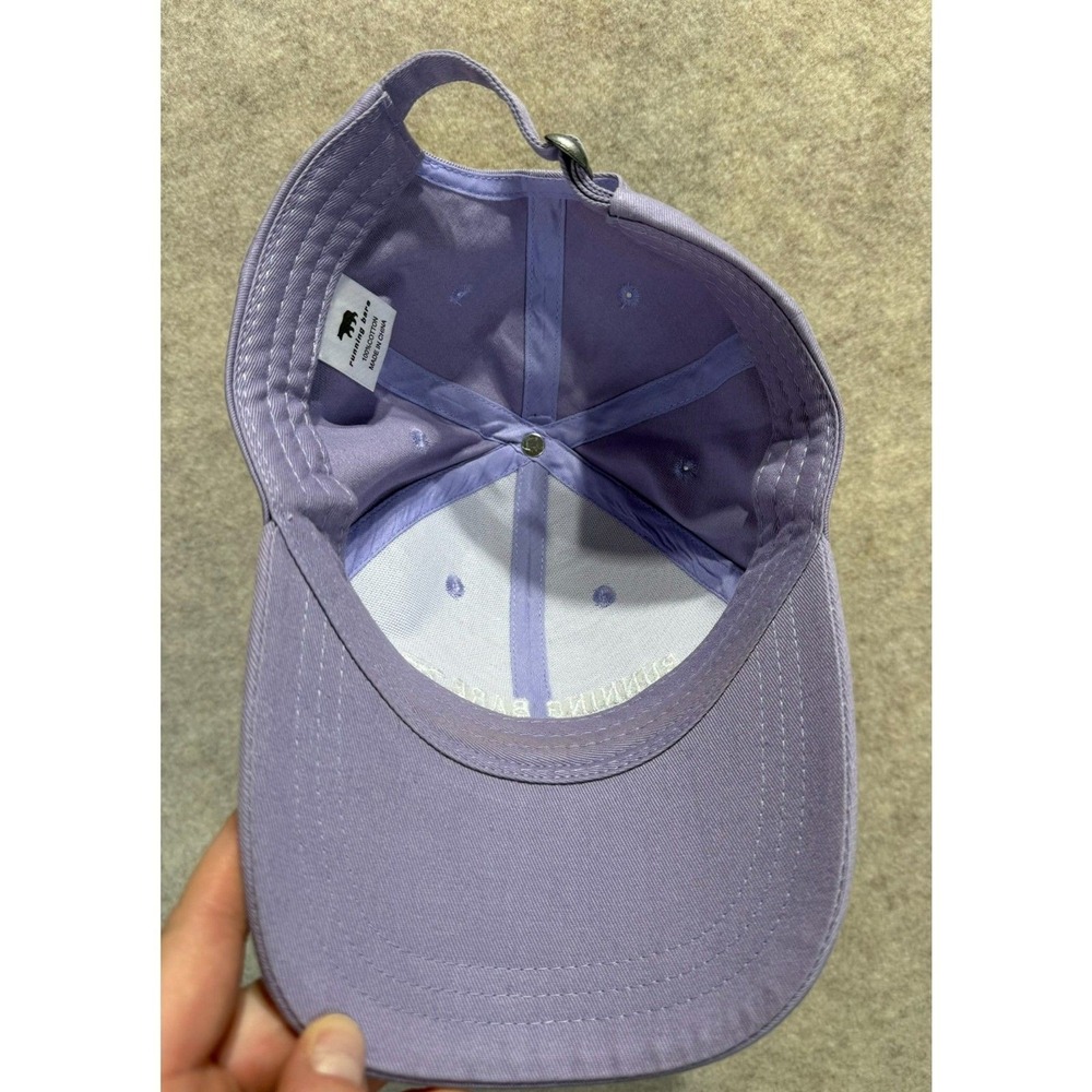 Running Bare Baseball Cap OS Purple Cotton Embroidered Logo Active Hat - Picture 3 of 4